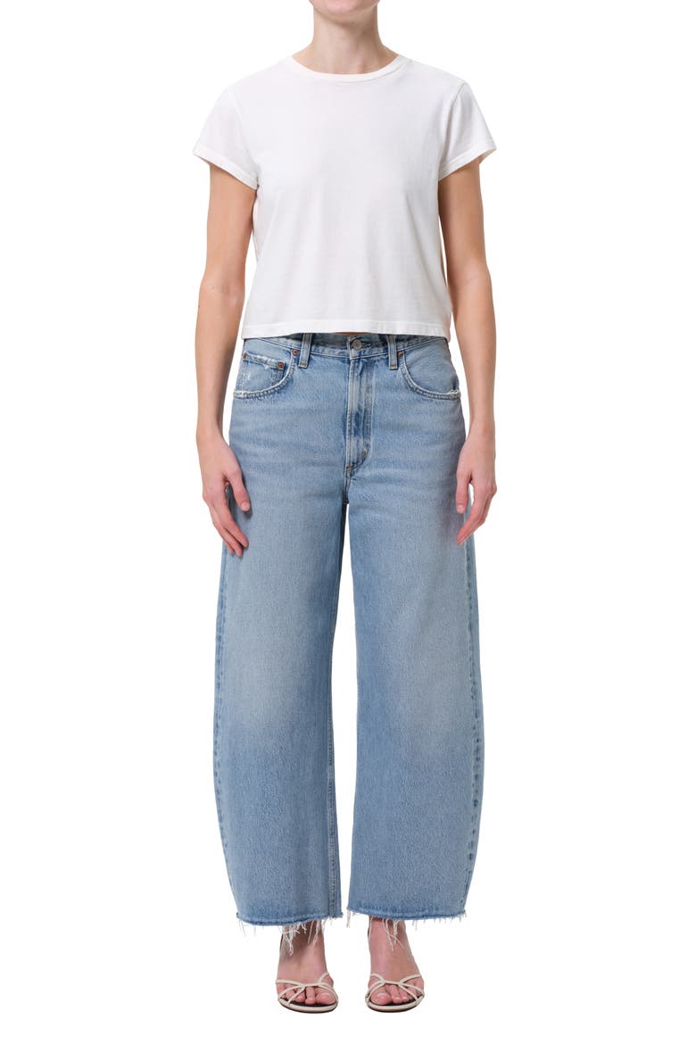Low Curve Frayed Jeans, Alternate, color, FORCE