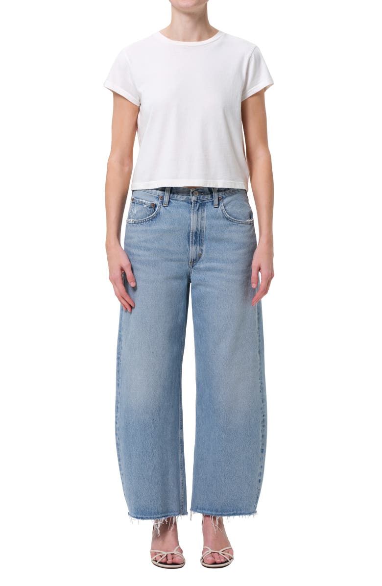 AGOLDE Low Curve Frayed Jeans, Alternate, color, Force