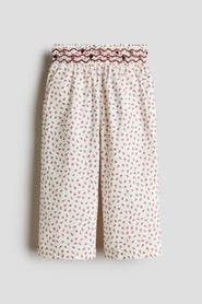 H&M Floral-print Cotton Culottes