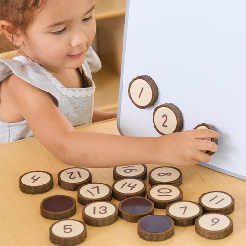 Kaplan Early Learning Company Magnetic Wood Cookie Counters In Brown