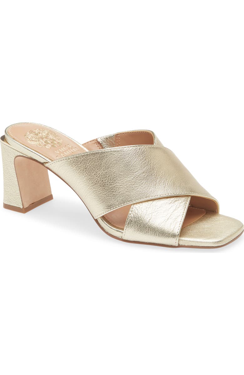 Vince Camuto Hemila Slide Sandal, Main, color, Light Gold