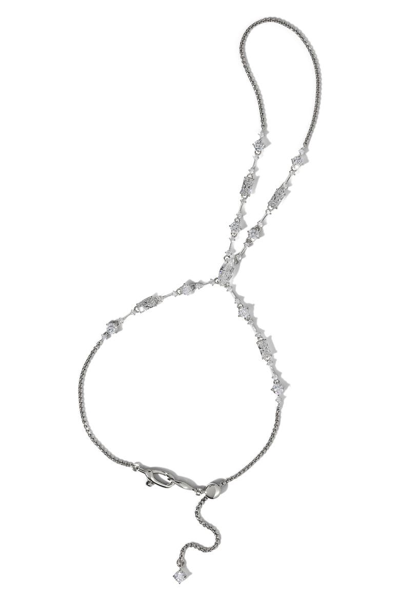 Everleigh Hand Chain, Main, color, RHODIUM