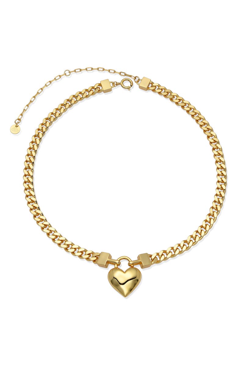 EYE CANDY LOS ANGELES Elena Heart Pendant Necklace, Alternate, color, 