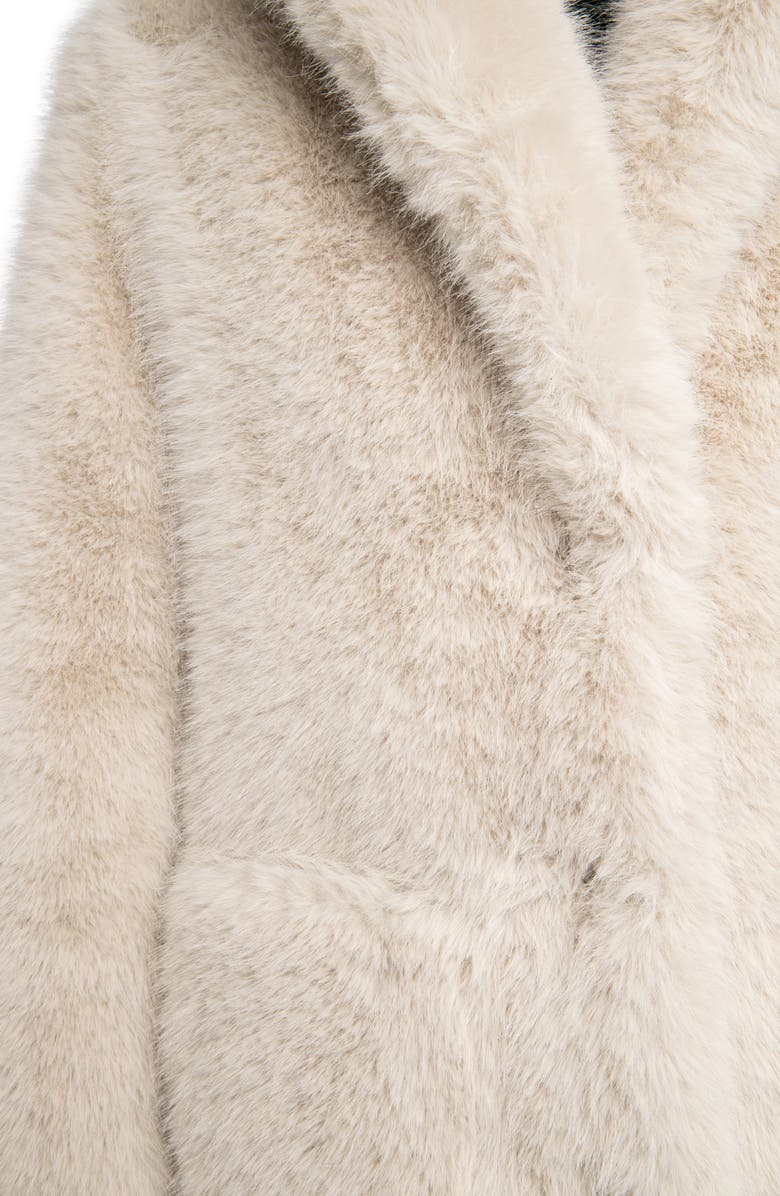 Zadig & Voltaire Fleur Faux Fur Coat, Alternate, color, Ecru
