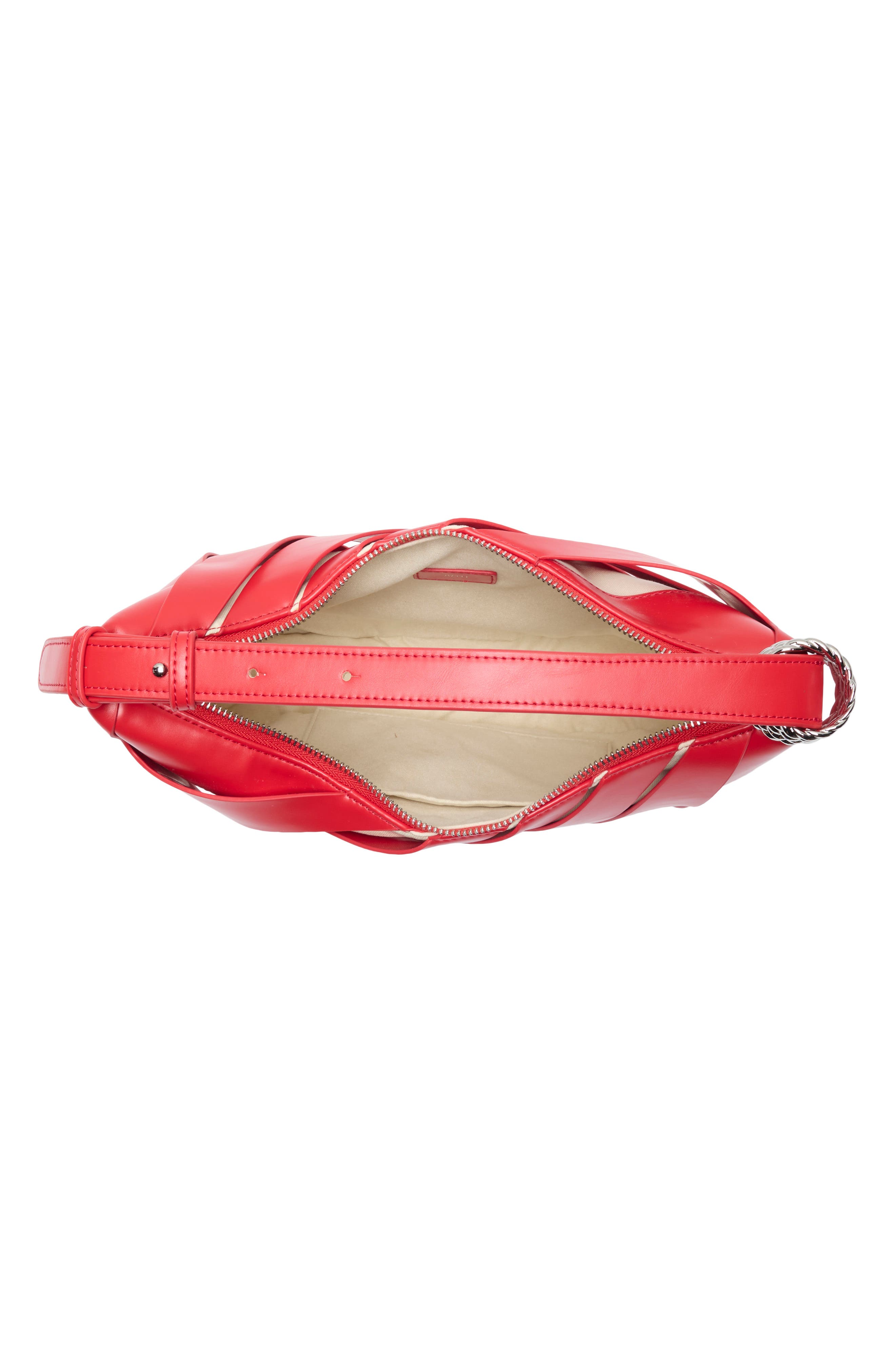 Jana Hollow Out Shoulder Bag, Alternate, color, RED