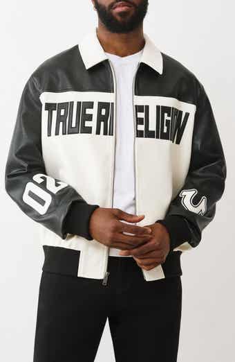 True Religion Faux Leather Racing Jacket