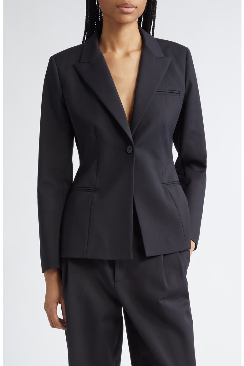 Flynn Single Breasted Blazer, Main, color, BLACK