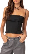 EDIKTED Juno Corset Crop Camisole