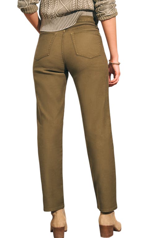 Faherty Stretch Terry Five Pocket Pant In Brown