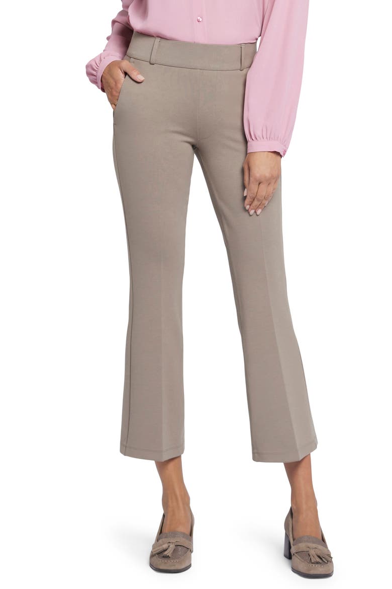 Pull-On Ankle Flare Pants, Main, color, SADDLEWOOD