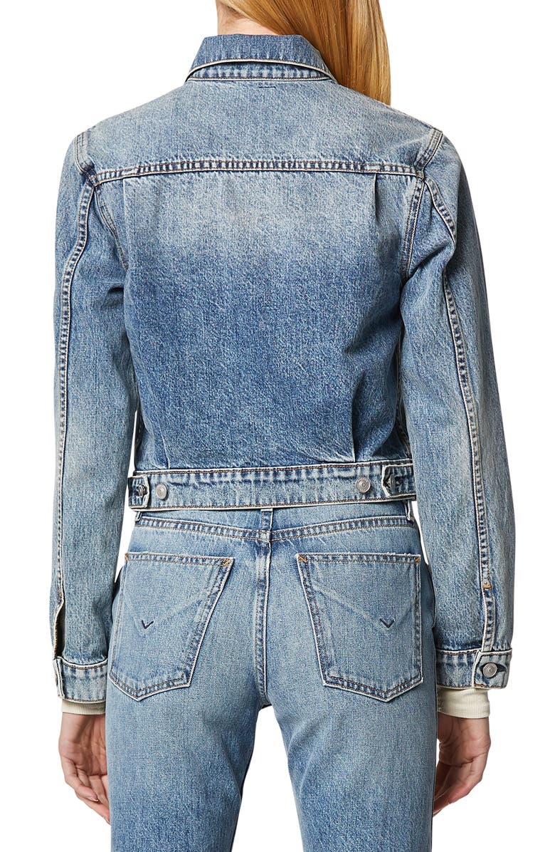 Hudson Jeans Lola Shrunken Trucker Jacket, Alternate, color, 