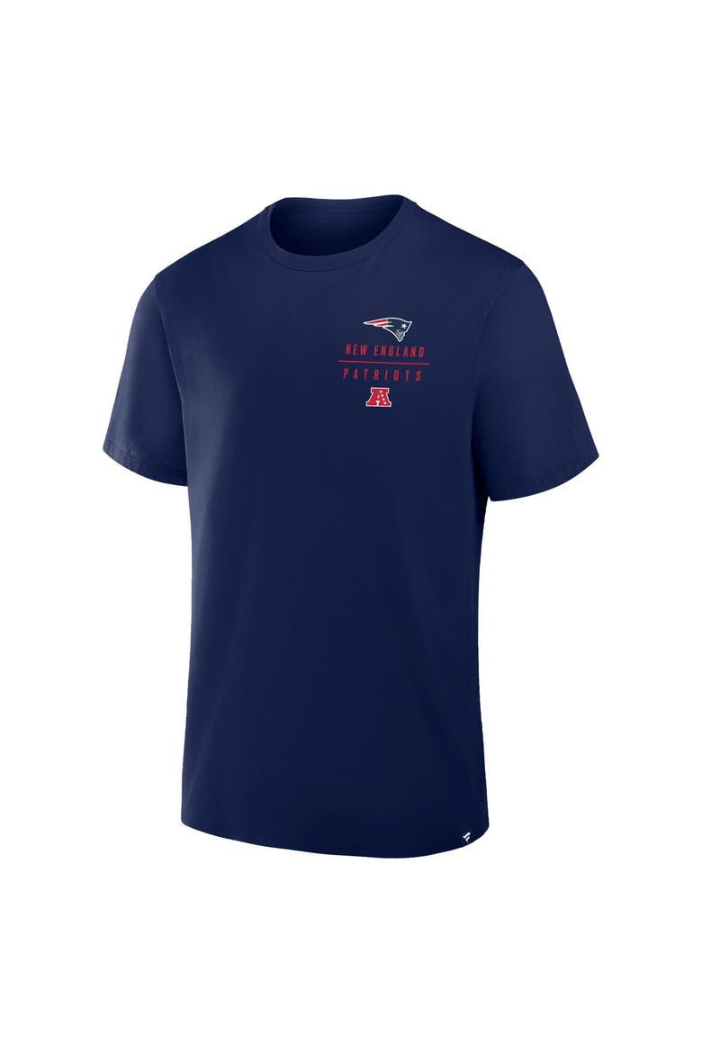 Men's Fanatics Navy New England Patriots Passing Pocket Legacy T-Shirt, Alternate, color, Navy