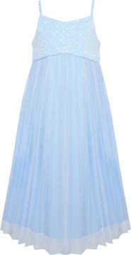 Zunie Kids' Sequin Mesh Party Dress