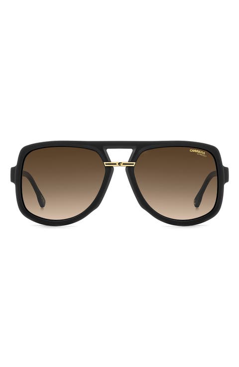 Victory 59mm Gradient Square Geometric Sunglasses