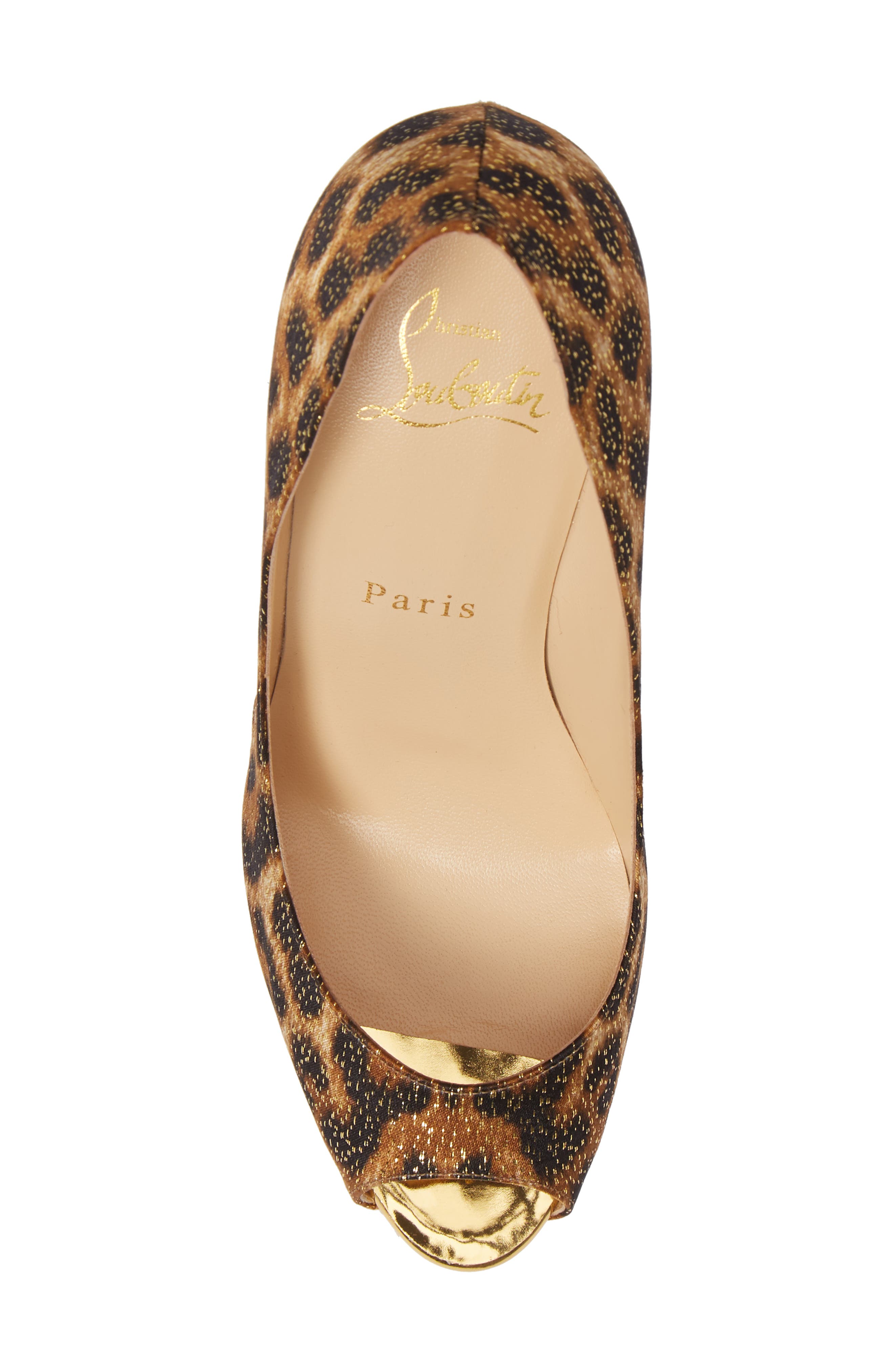 Christian Louboutin Feetish Peep Toe Platform Pump, Alternate, color, 