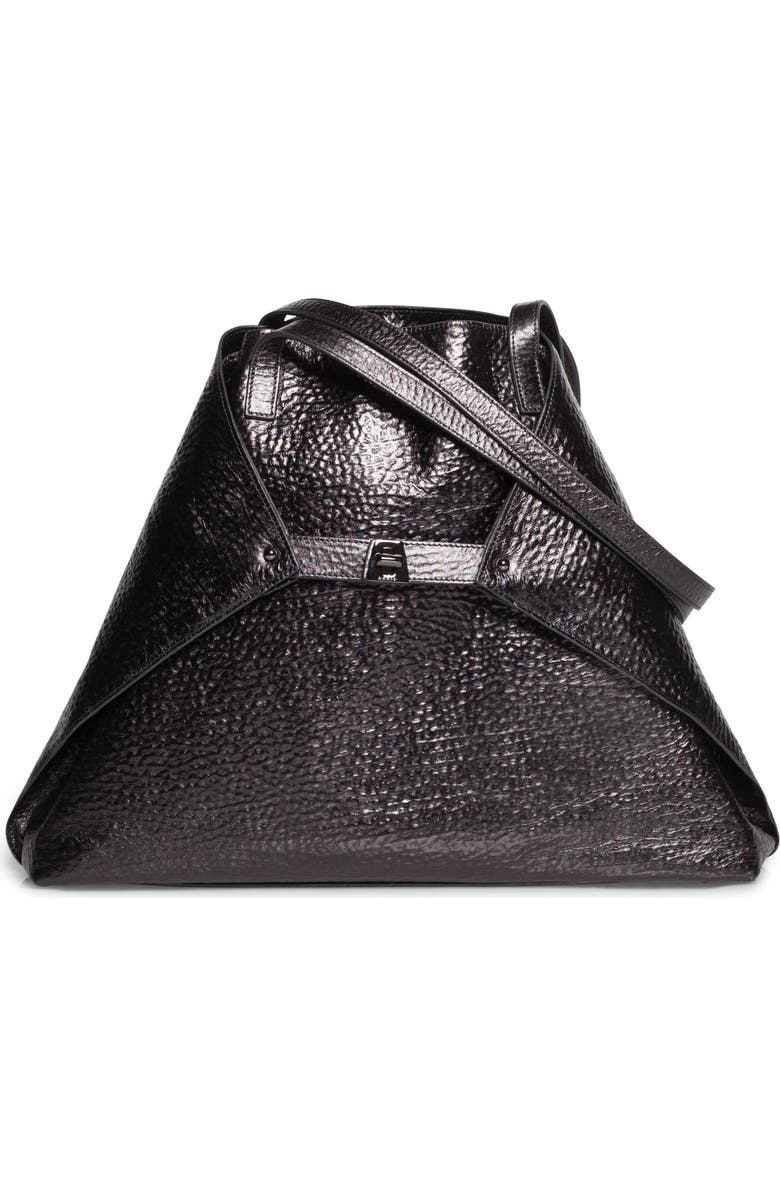 Akris AI Hammered Calfskin Leather Tote, Alternate, color,