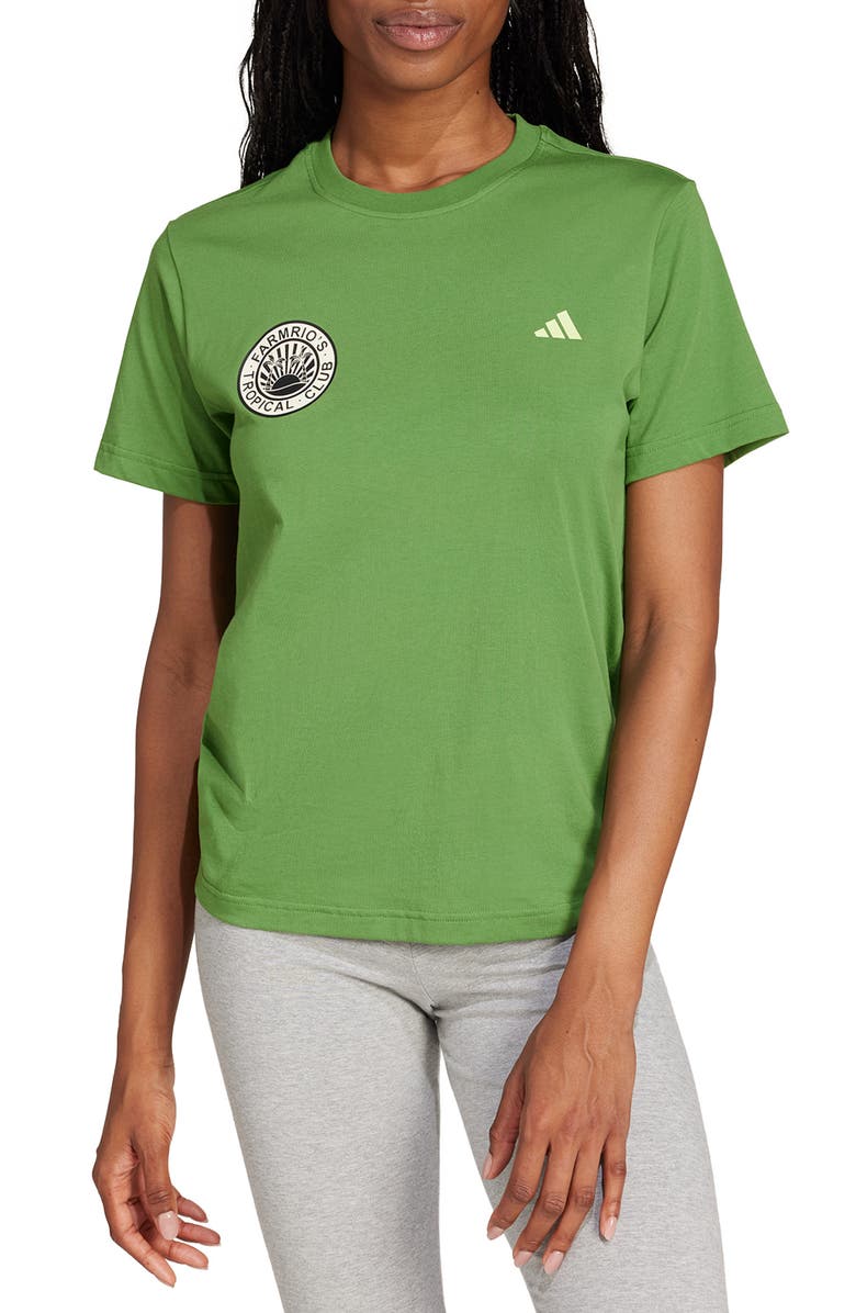 adidas x FARM Rio Cotton Graphic T-Shirt, Main, color,