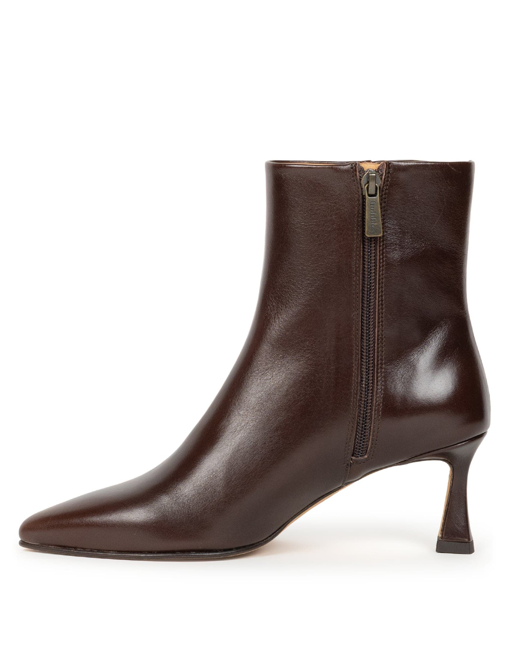 Audrey Flat Ankle Boots, Alternate, color, Mogano