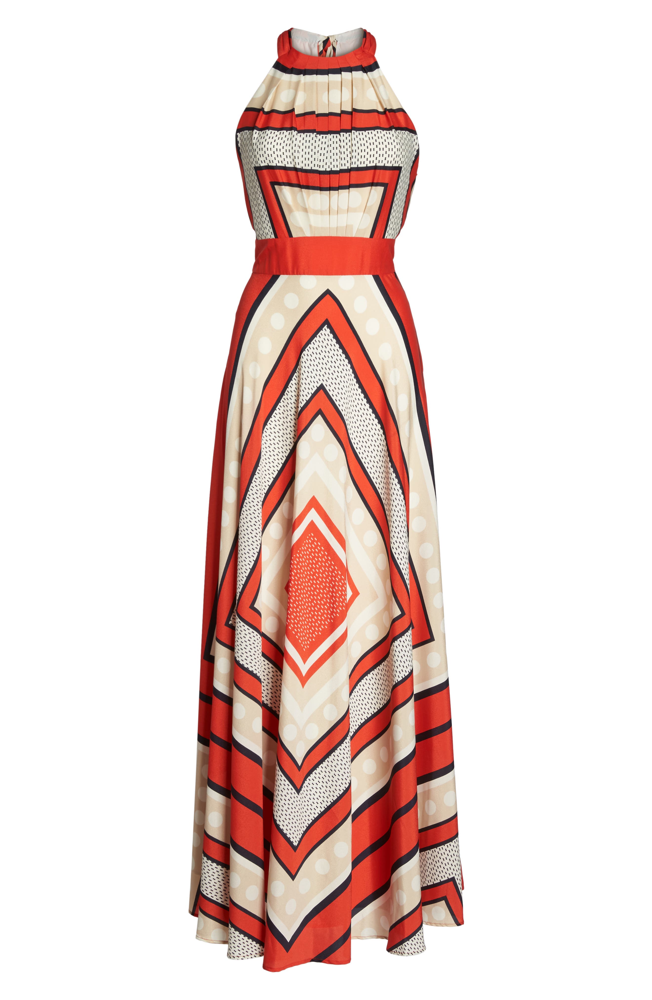 eliza j scarf print maxi dress Blue and White Maxi Dress
