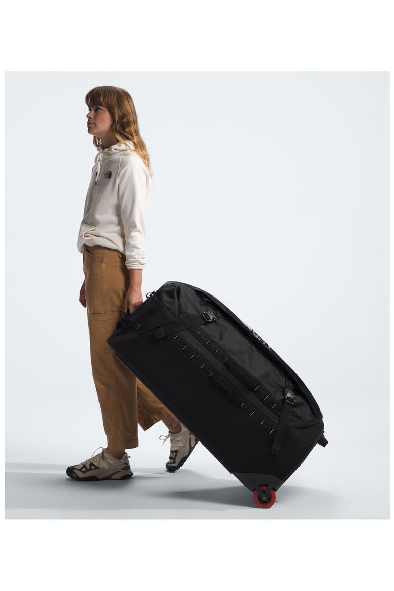 Base Camp Rolling Thunder 36 Inch Rolling Suitcase, Alternate, color, TNF BLACK/ TNF WHITE-NPF