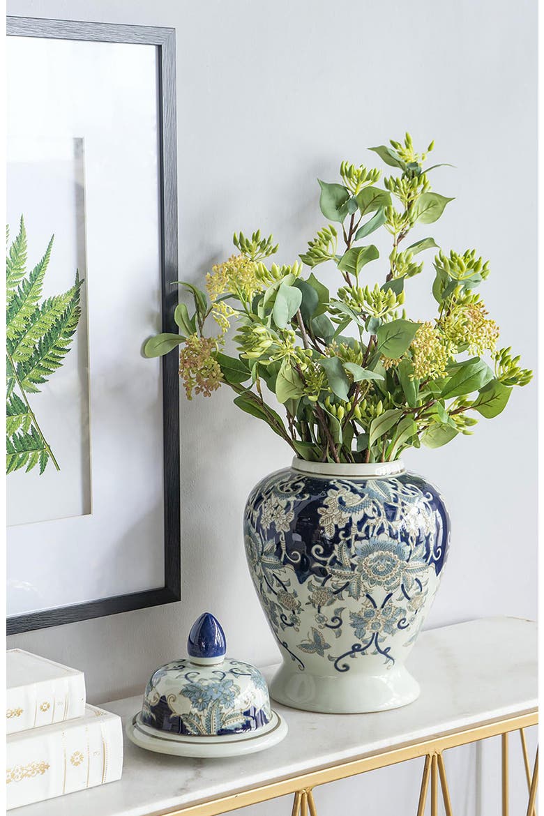 Bryn Ginger Porcelain Lidded Jar, Alternate, color, BLUE