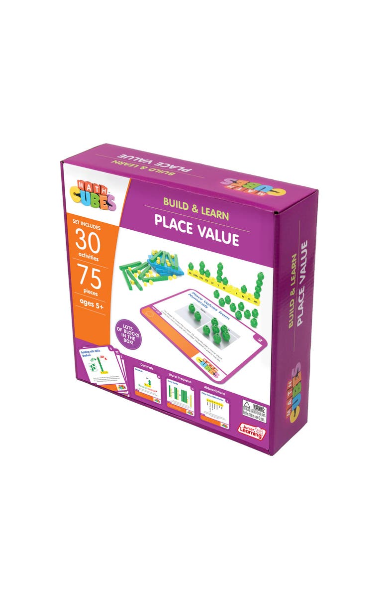 Junior Learning Mathcubes Place Values 30 Activity Set, Educational Aid, Kids, Alternate, color, 