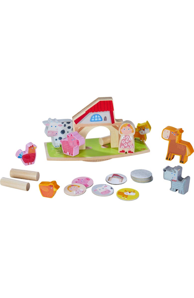 HABA Animal Balancing Act Wobbly Stacking Dexterity Game for Ages 2+, Main, color, Multi