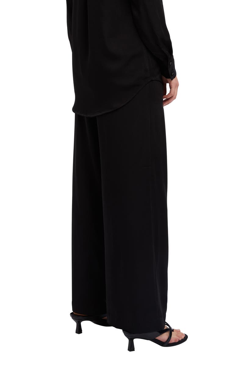 Bardot Lena Pleat Front Satin Pants, Alternate, color,
