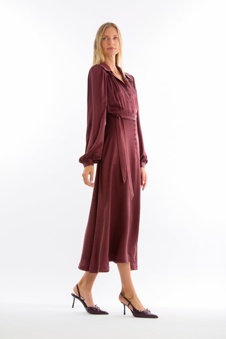 Polly Dress, Alternate, color, Mulberry