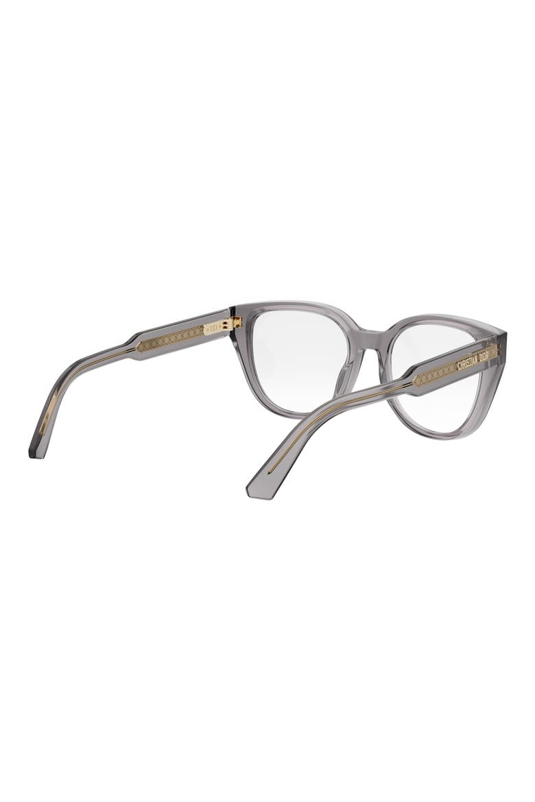 'DiorPrismeO B1I 52mm Butterfly Eyeglasses, Alternate, color, GRYO