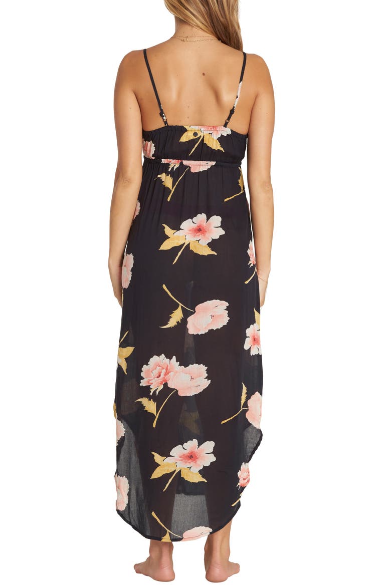 Like Minded Print Maxi Dress, Alternate, color, BLACK