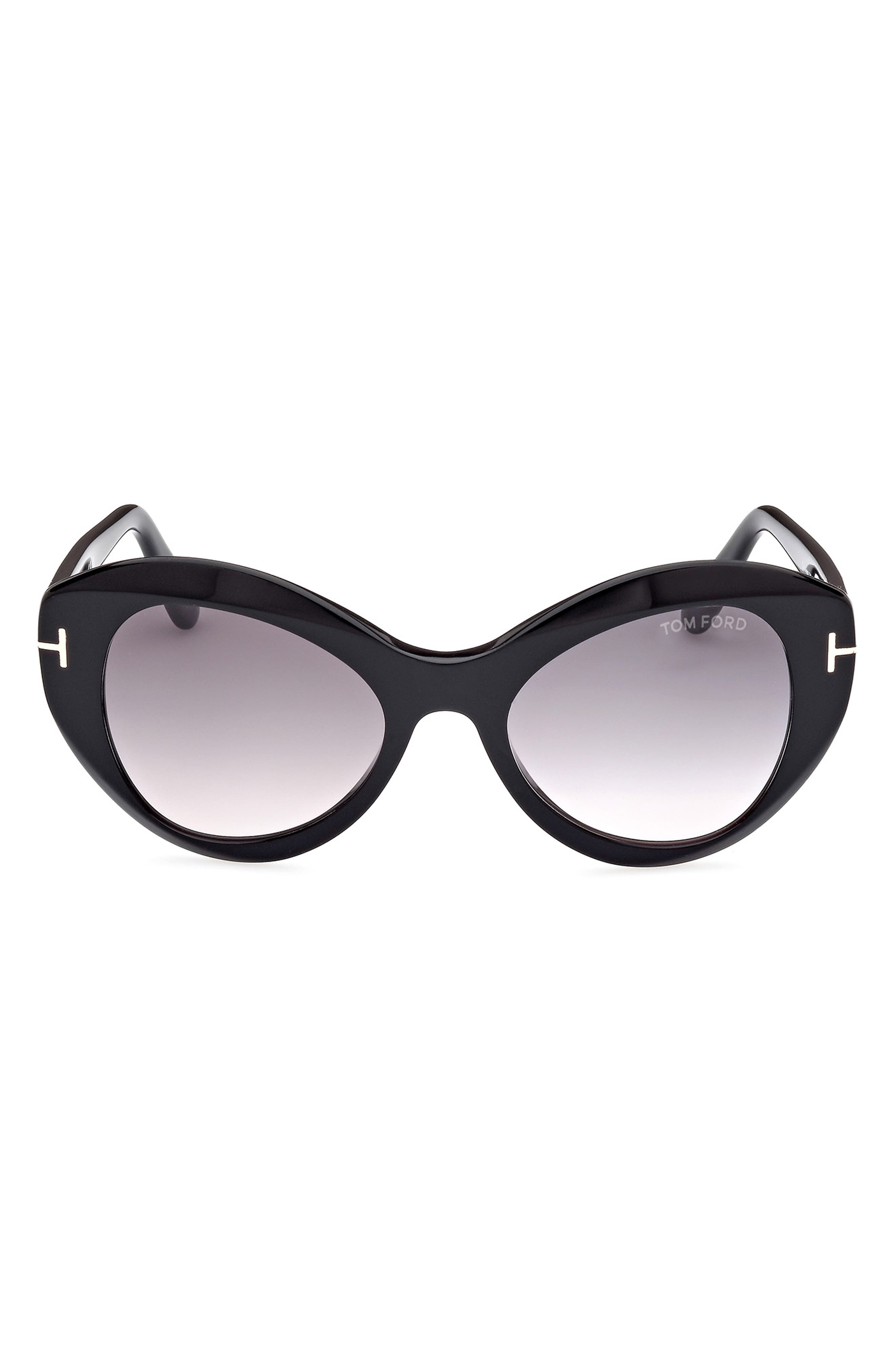 TOM FORD Guinivere 52mm Round Sunglasses