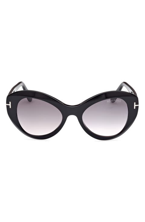 Guinivere 52mm Round Sunglasses
