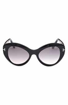 TOM FORD Guinivere 52mm Round Sunglasses