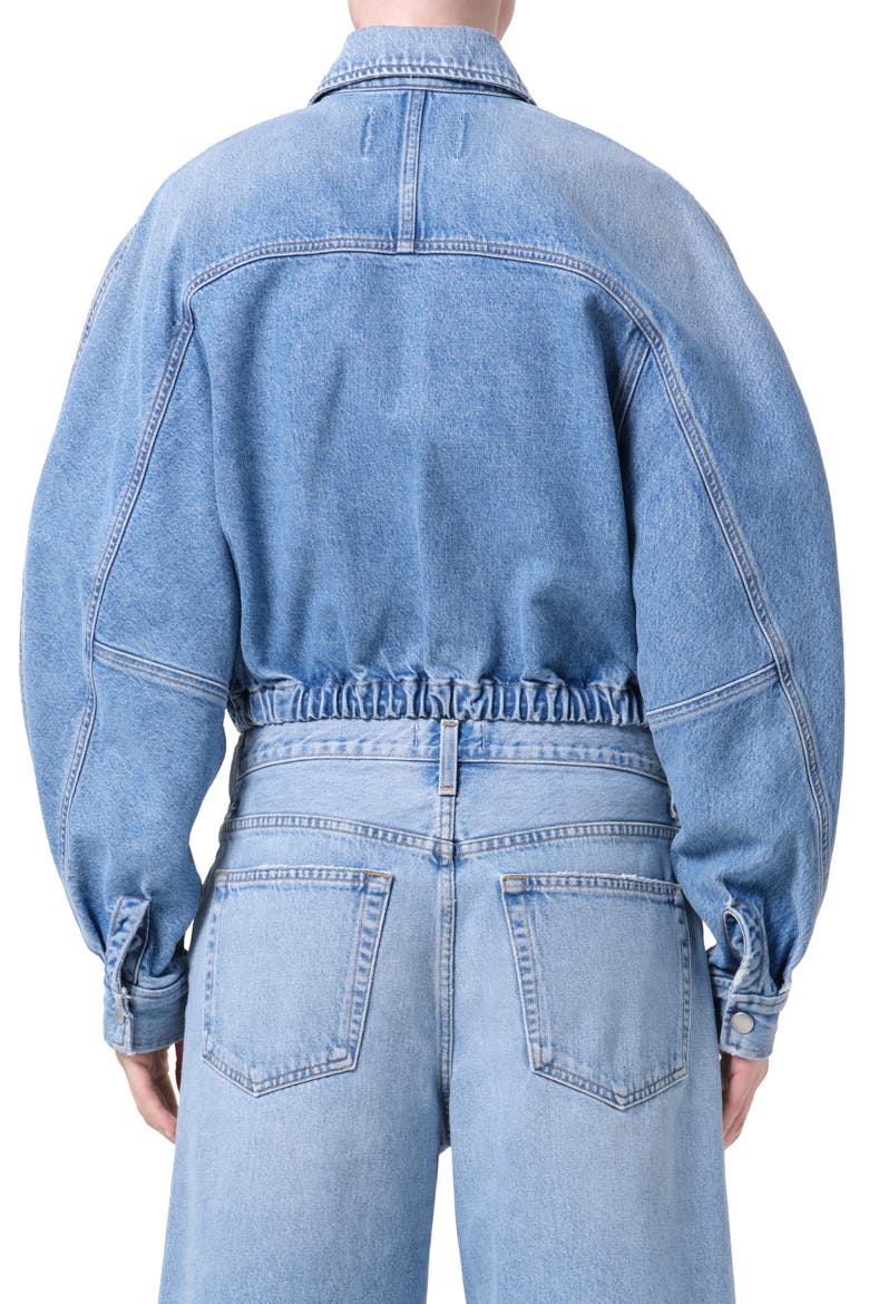 Dixon Denim Bomber Jacket, Alternate, color, OUTBREAK MEDIUM INDIGO