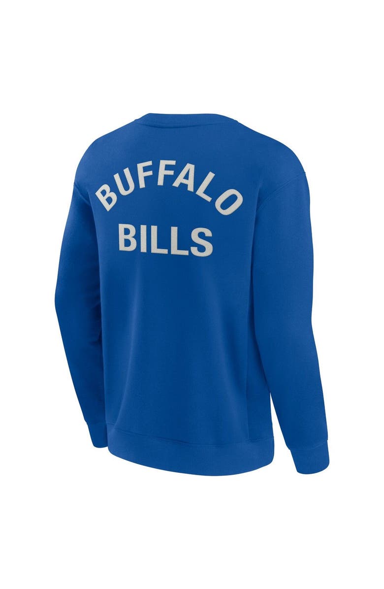 Fanatics Signature Unisex Fanatics Signature Royal Buffalo Bills Super Soft Pullover Crew Sweatshirt, Alternate, color, Royal