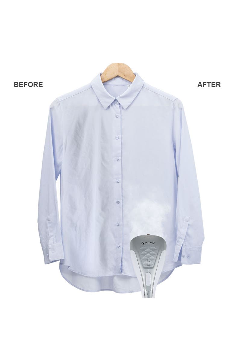 SALAV Silver HS-100 Duopress Hand Held Garment Steamer & Iron, Alternate, color, Silver