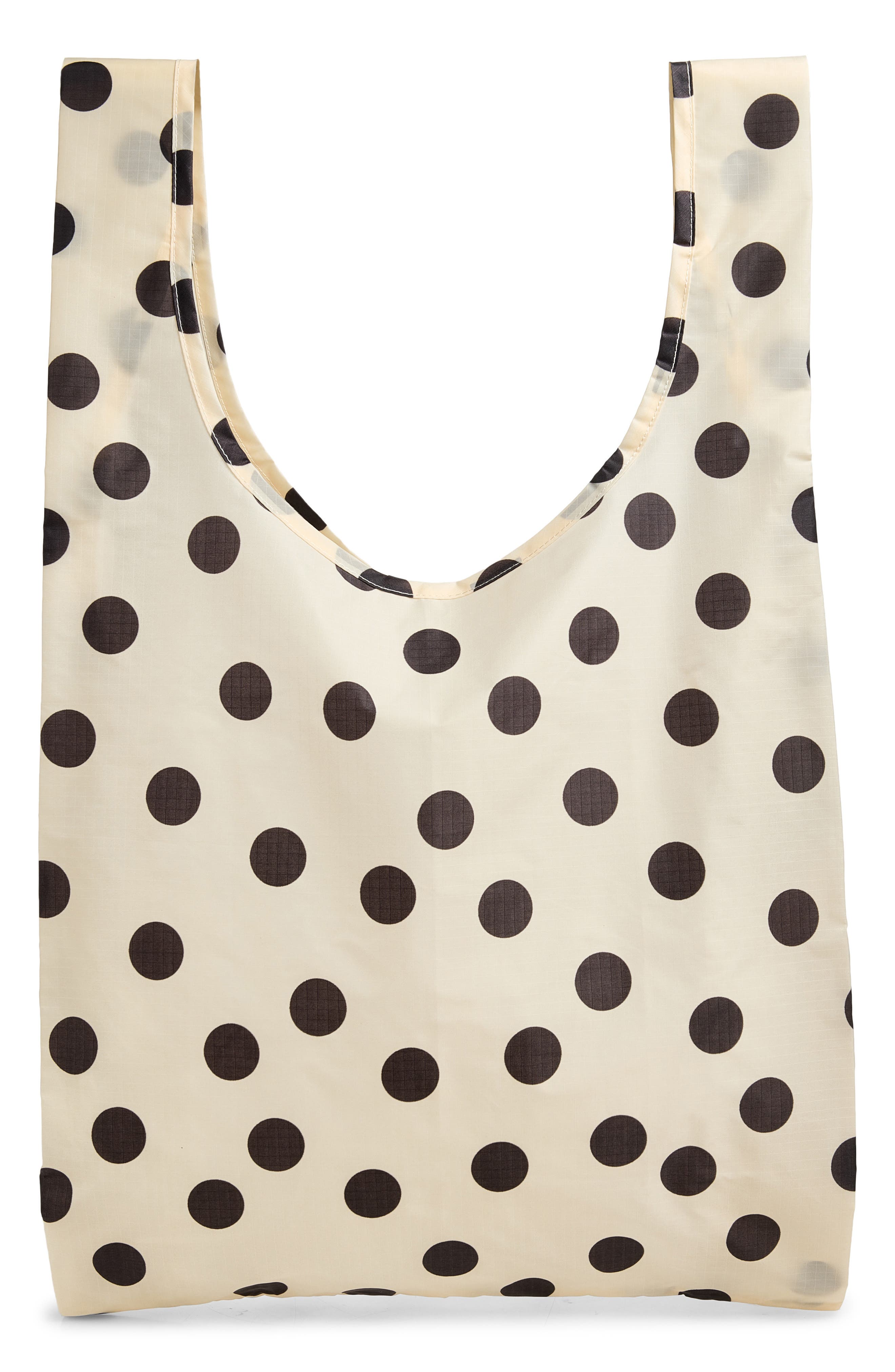 CREAM AND BLACK POLKA DOT