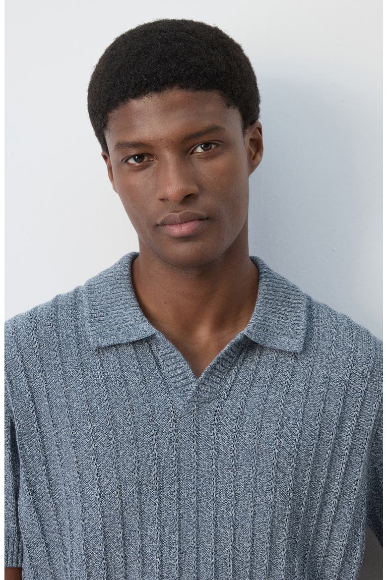 Fine Knit Cotton Polo, Alternate, color, INDIGO BLUE
