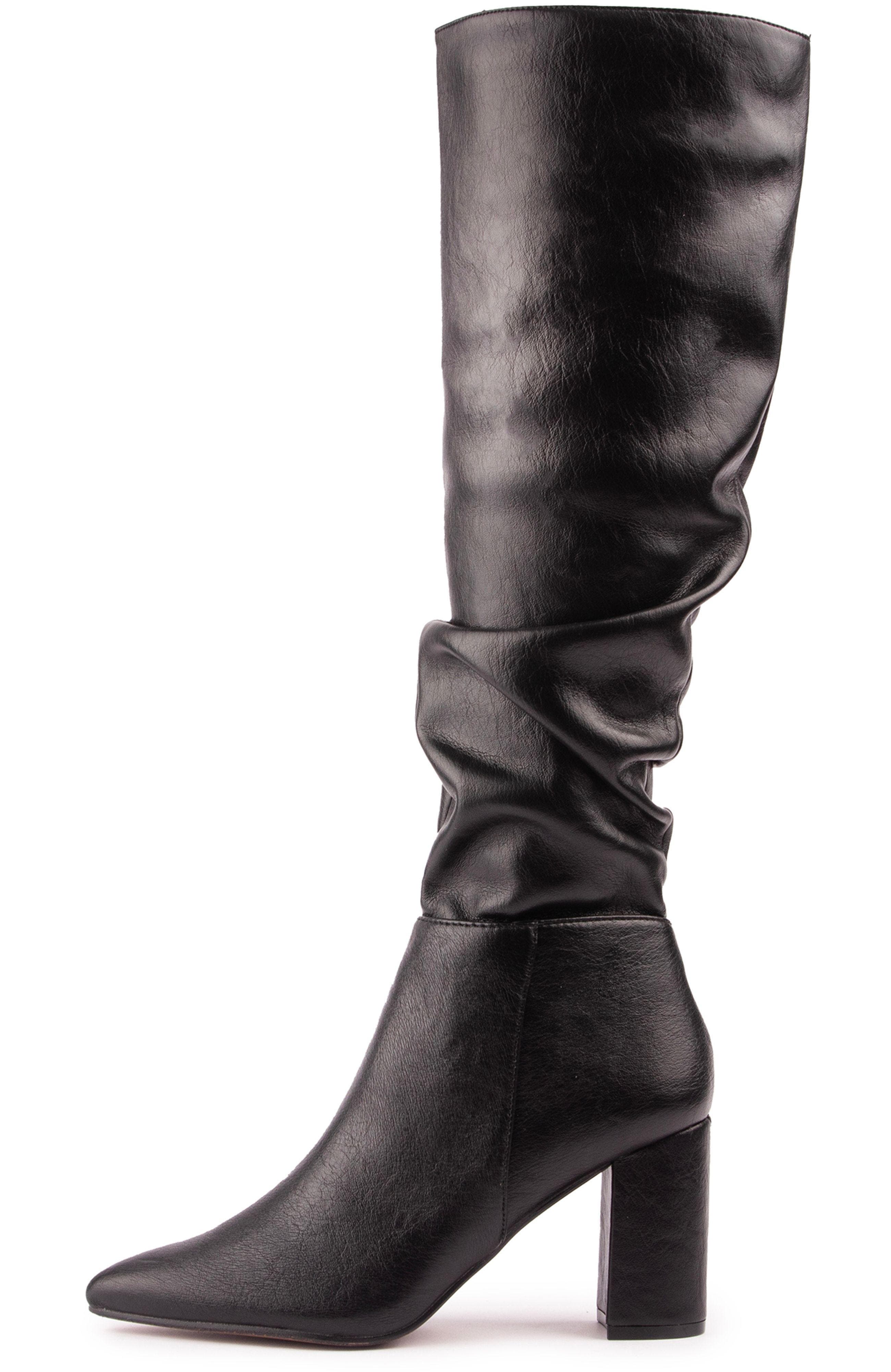 V.GAN LONDON Vegan Peach Knee-High Boots, Alternate, color, Black