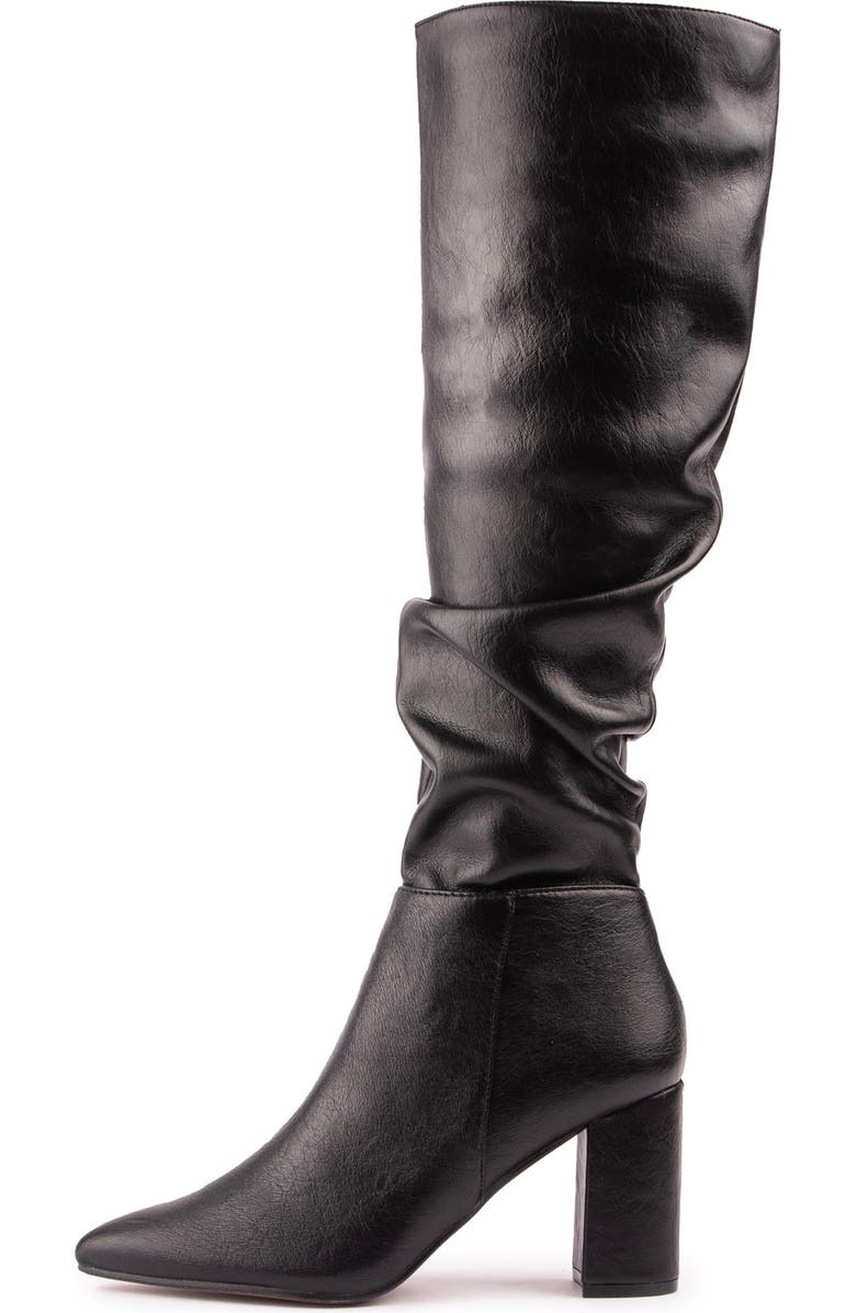 V.GAN LONDON Vegan Peach Knee-High Boots, Alternate, color, Black
