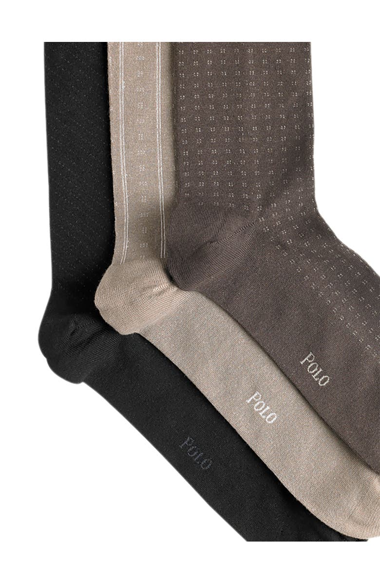Polo Ralph Lauren Big & Tall 3-pk Patterned Socks, Alternate, color, 