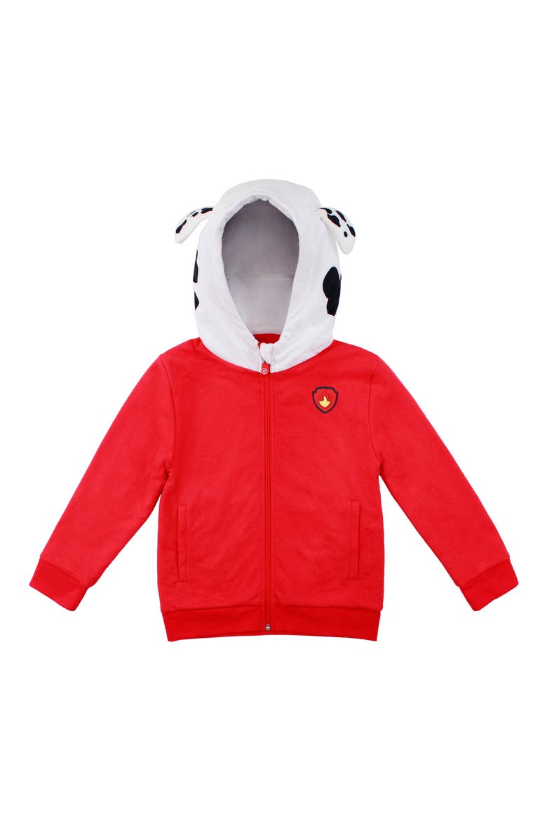 Marshall 2-in-1 Stuffed Animal Hoodie, Alternate, color, RED MIX