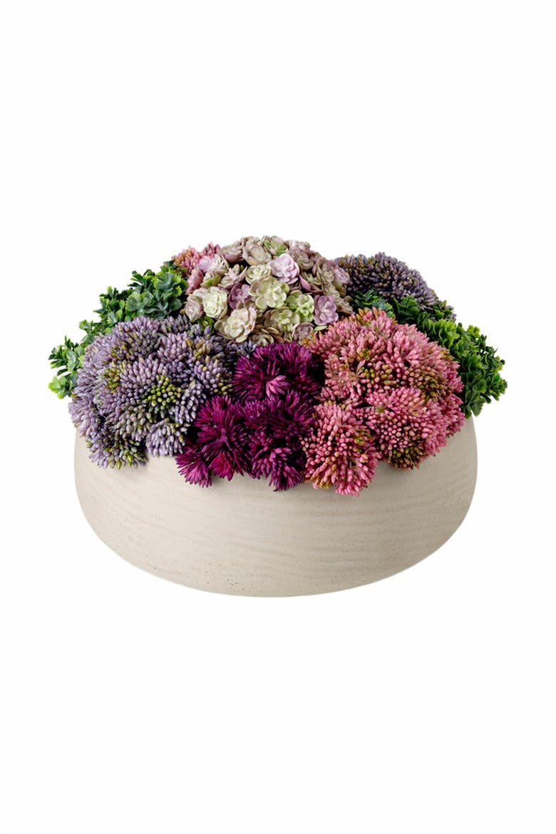 Georgina Sedum Arrangement, Main, color, Ash