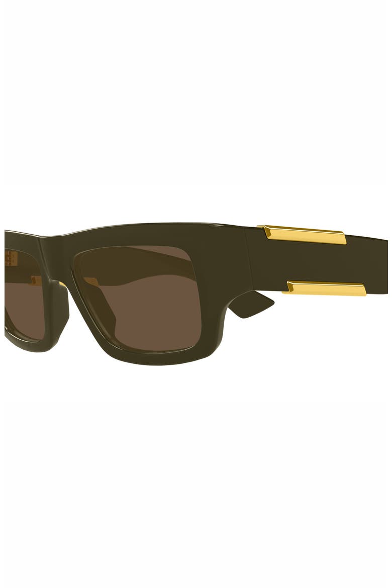 Gender Inclusive BV1452S Rectangle Sunglasses, Alternate, color, GREEN
