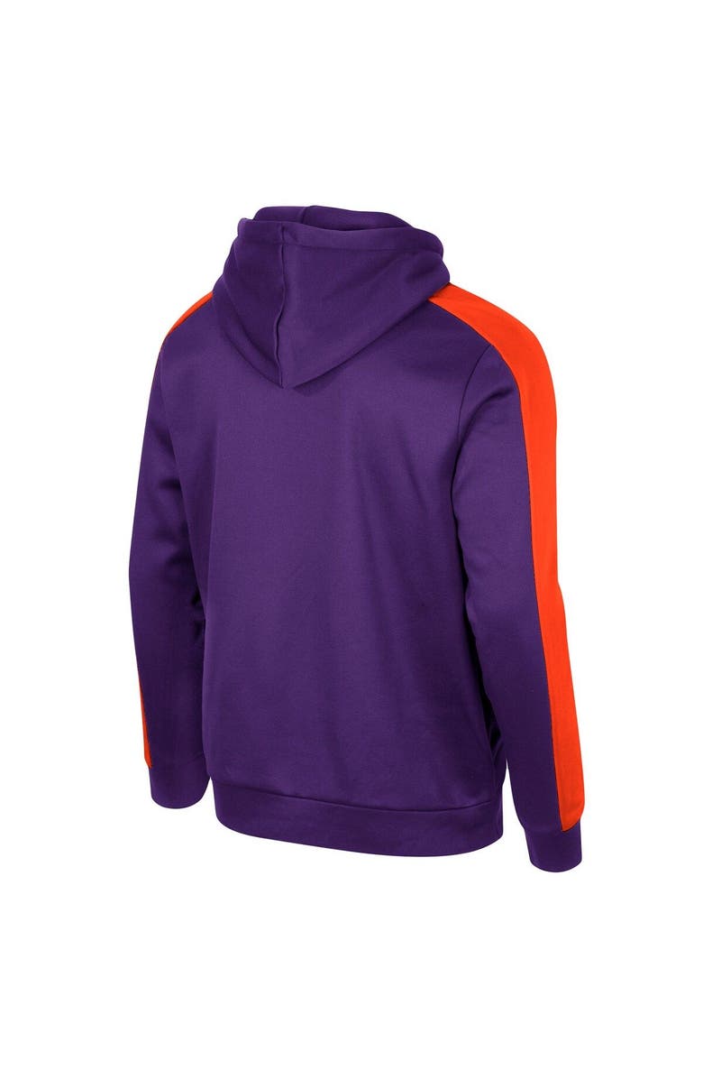 COLOSSEUM Men's Colosseum  Purple Clemson Tigers Reese Full-Zip Hoodie, Alternate, color, Purple