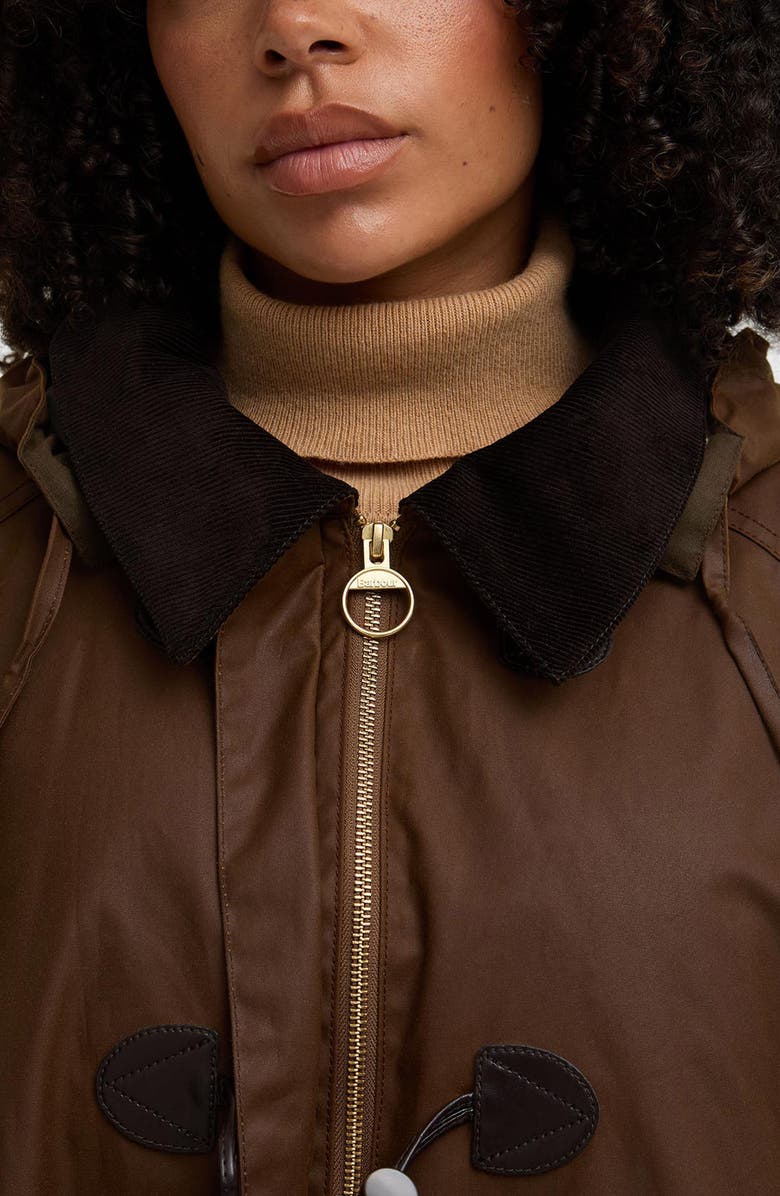 Barbour Myra Water Repellent Waxed Cotton Jacket, Alternate, color, Bark/ Hessian Tartan