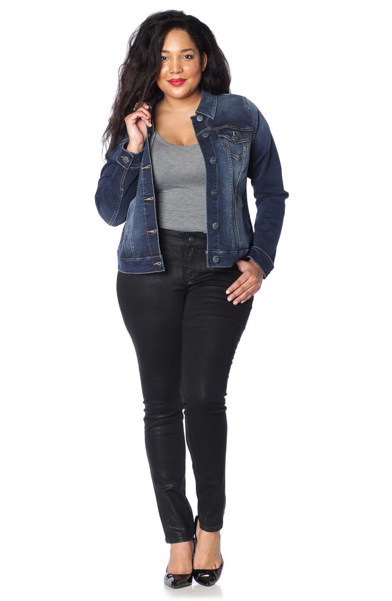 SLINK Jeans Denim Jacket, Alternate, color,