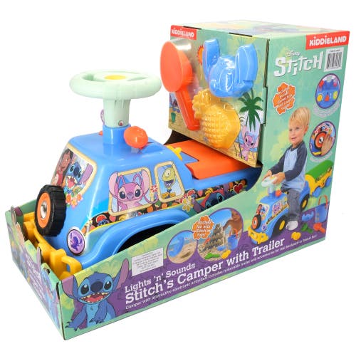 Kiddieland Lights N' Sounds Camper Stitch, Disney Foottofloor Vehicle