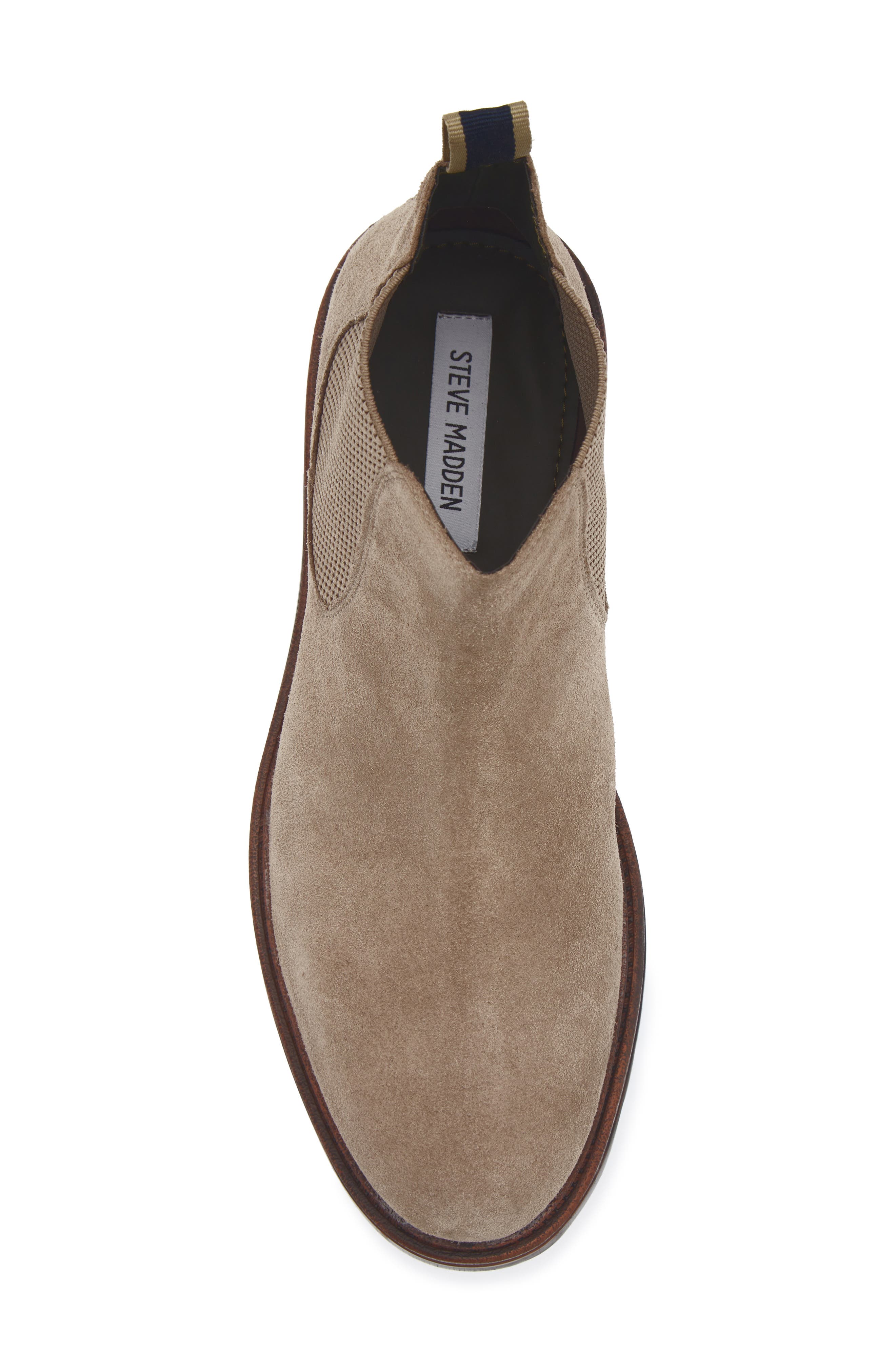 Steve Madden Emden Lug Sole Chelsea Boot, Alternate, color, Taupe